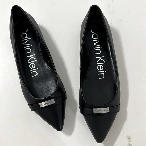 Calvin Klein Shoes Calvin Klein Black Womens Flat Poshmark